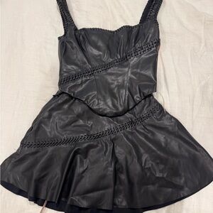 Black leather house of cb set